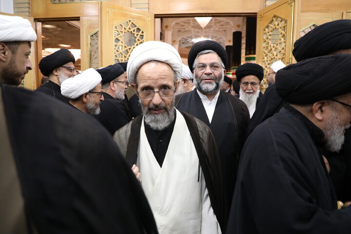 تصاویر/ مراسم بزرگداشت قائد شهید امت از سوی جامعه مدرسین حوزه علمیه قم، شورای عالی و مرکز مدیریت حوزه‌های علمیه و دبیرخانه مجلس خبرگان رهبری برگزار می‌گردد