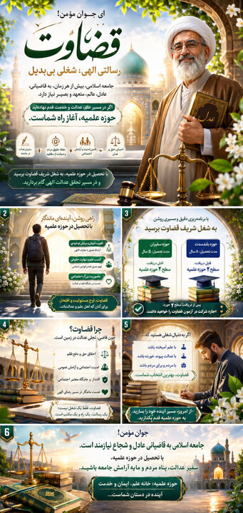 اینفوگرافی/ مجموعه اینفوگرافی سری دوم (طلبگی همراه مردم) منتشر شد