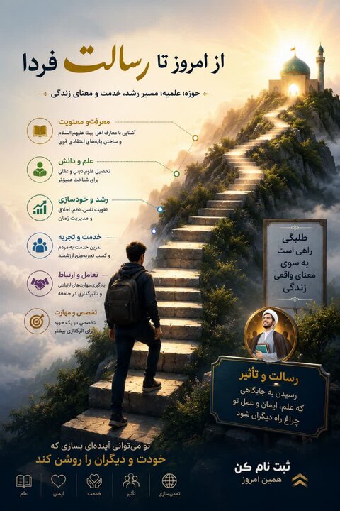 اینفوگرافی/ مجموعه اینفوگرافی سری دوم (طلبگی همراه مردم) منتشر شد
