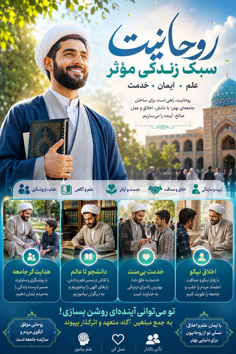 اینفوگرافی/ مجموعه اینفوگرافی سری دوم (طلبگی همراه مردم) منتشر شد