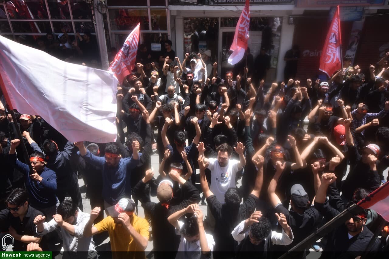 مراسم باشکوه تشییع نمادین «وداع با امام خامنهای» در کرگل هند برگزار شد