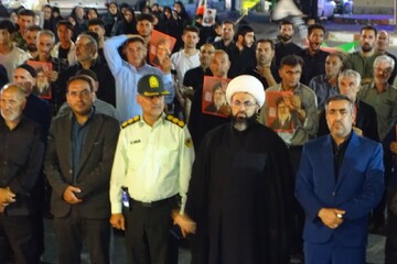 تصاویر/ موج یکصد و سی و پنجم تجمعات خونخواهی رهبر شهید انقلاب اسلامی در چهاربرج