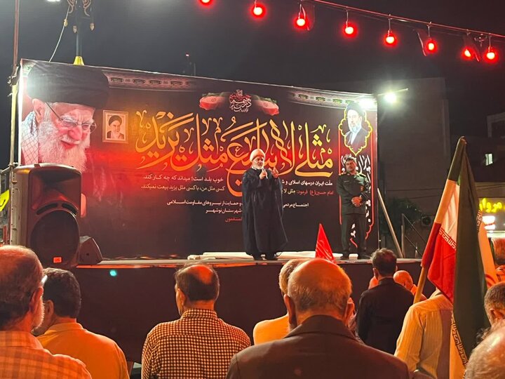 تصاویر/ تجمع شبانه شهرستان نوشهر