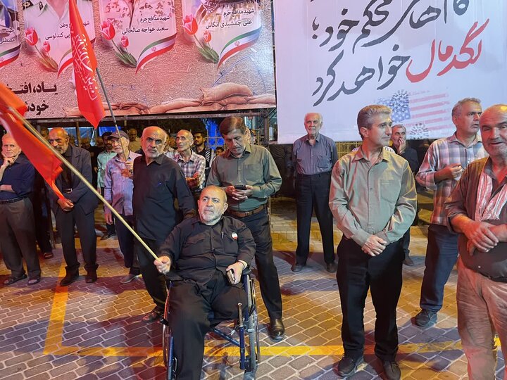 تصاویر/ تجمع شبانه شهرستان نوشهر