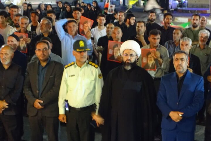 تصاویر/ موج یکصد و سی و پنجم تجمعات خونخواهی رهبر شهید انقلاب اسلامی در چهاربرج
