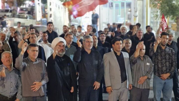 تصاویر/ موج یکصد و سی و پنجم تجمعات خونخواهی رهبر شهید انقلاب اسلامی در چهاربرج