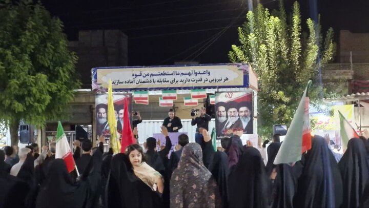 تصاویر/ موج یکصد و سی و پنجم تجمعات خونخواهی رهبر شهید انقلاب اسلامی در چهاربرج
