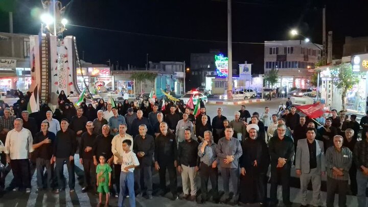 تصاویر/ موج یکصد و سی و پنجم تجمعات خونخواهی رهبر شهید انقلاب اسلامی در چهاربرج