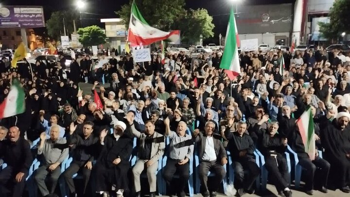 تصاویر/ صد و سی و پنجمین شب از شب های ایستادگی در میاندوآب