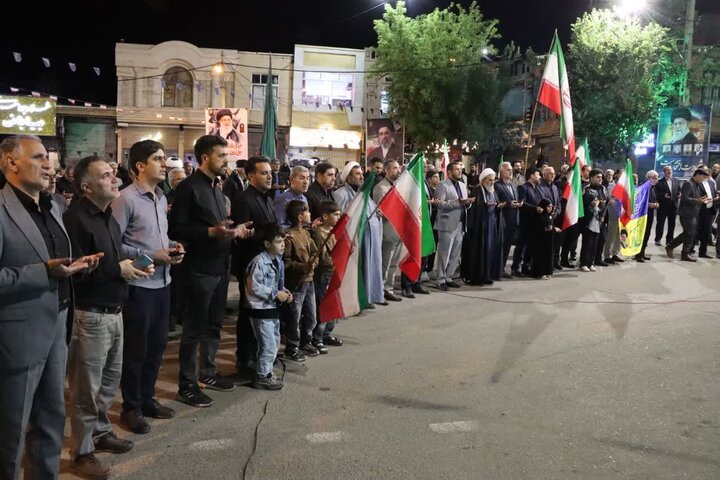 تصاویر/ صد و سی و چهارمین موج از اجتماعات شبانه سراسری مردم چالدران