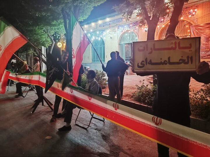 تصاویر/ اجتماع شبانه مسجد چهار باب الحوائج (ع) همدان