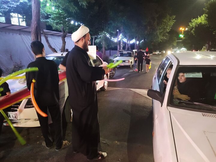 تصاویر/ اجتماع شبانه مسجد چهار باب الحوائج (ع) همدان