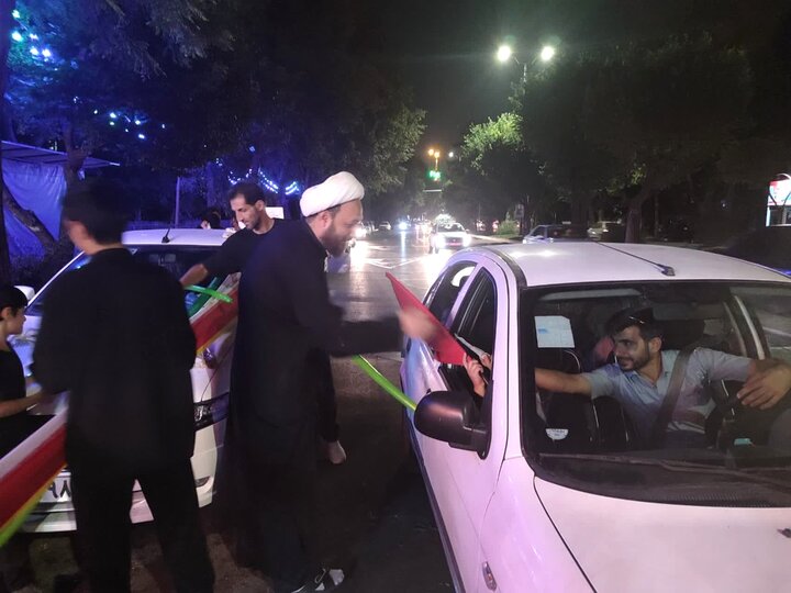 تصاویر/ اجتماع شبانه مسجد چهار باب الحوائج (ع) همدان