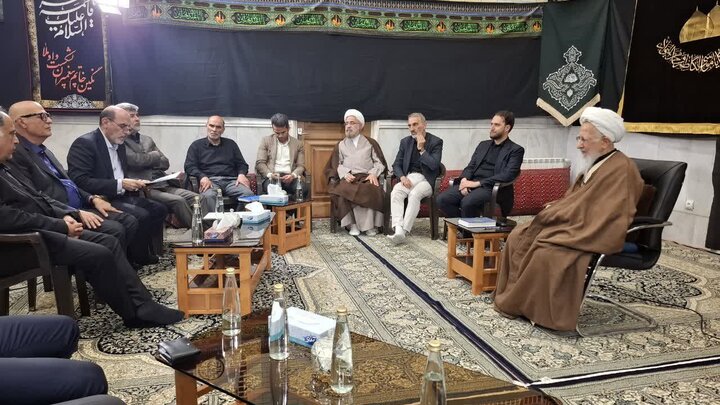 گزارش تصویر+ دیدار تولیدکنندگان و خیرین با حضرت آیت الله جوادی آملی