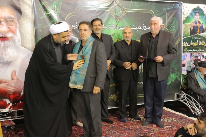 تصاویر/ مراسم تجلیل از پیرغلامان حسینی در مسجد اعظم اردبیل