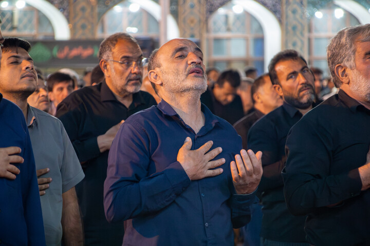 تصاویر/ مراسم عزاداری در مسجد تاریخی مَلِک شهر کرمان به همراه سخنرانی حجت‌الاسلام رفیعی