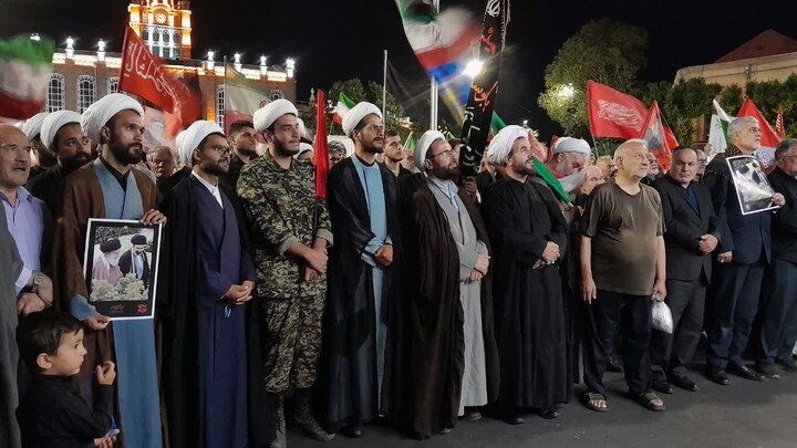 تصاویر | تجمع خون‌خواهی علمای تبریز در ایام سوگواری و اسارت آل‌الله، خون‌خواهی امام شهید و تجدید بیعت با رهبر معظم انقلاب