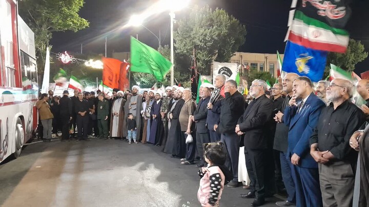 تصاویر | تجمع خون‌خواهی علمای تبریز در ایام سوگواری و اسارت آل‌الله، خون‌خواهی امام شهید و تجدید بیعت با رهبر معظم انقلاب