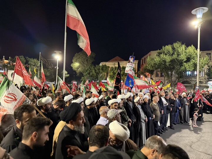تصاویر | تجمع خون‌خواهی علمای تبریز در ایام سوگواری و اسارت آل‌الله، خون‌خواهی امام شهید و تجدید بیعت با رهبر معظم انقلاب