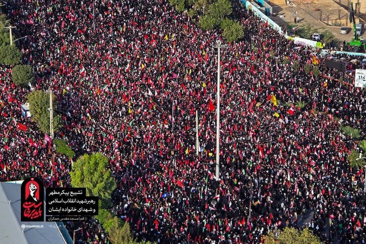 تشییع باشکوه رهبر شهید پیام روشن شکست‌ناپذیری جبهه مقاومت بود
