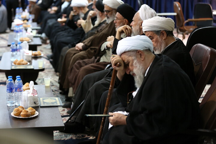 تصاویر/ مراسم بزرگداشت شهادت مظلومانه حضرت آیت‌الله العظمی امام سید علی خامنه‌ای در مرکز فقهی ائمه اطهار(ع)
