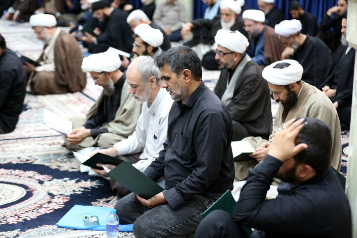 تصاویر/ مراسم بزرگداشت شهادت مظلومانه حضرت آیت‌الله العظمی امام سید علی خامنه‌ای در مرکز فقهی ائمه اطهار(ع)