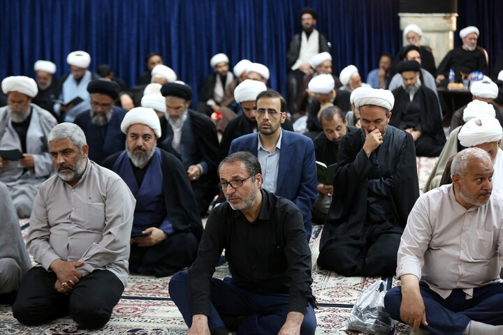 تصاویر/ مراسم بزرگداشت شهادت مظلومانه حضرت آیت‌الله العظمی امام سید علی خامنه‌ای در مرکز فقهی ائمه اطهار(ع)