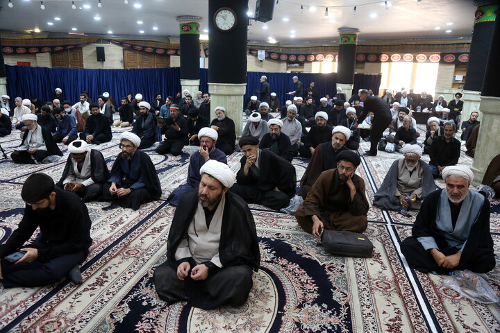 تصاویر/ مراسم بزرگداشت شهادت مظلومانه حضرت آیت‌الله العظمی امام سید علی خامنه‌ای در مرکز فقهی ائمه اطهار(ع)
