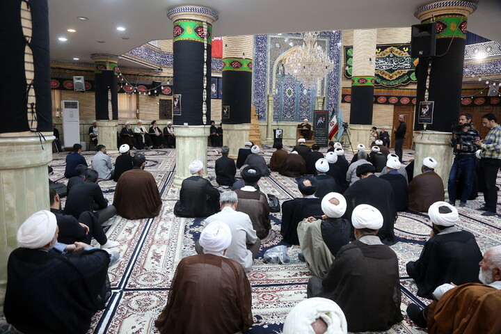 تصاویر/ مراسم بزرگداشت شهادت مظلومانه حضرت آیت‌الله العظمی امام سید علی خامنه‌ای در مرکز فقهی ائمه اطهار(ع)
