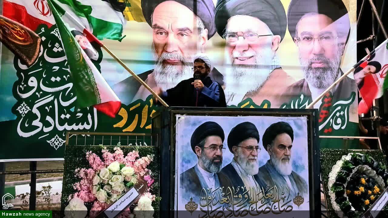 تصاویر/ اجتماع مردم دندی در خونخواهی رهبر شهید