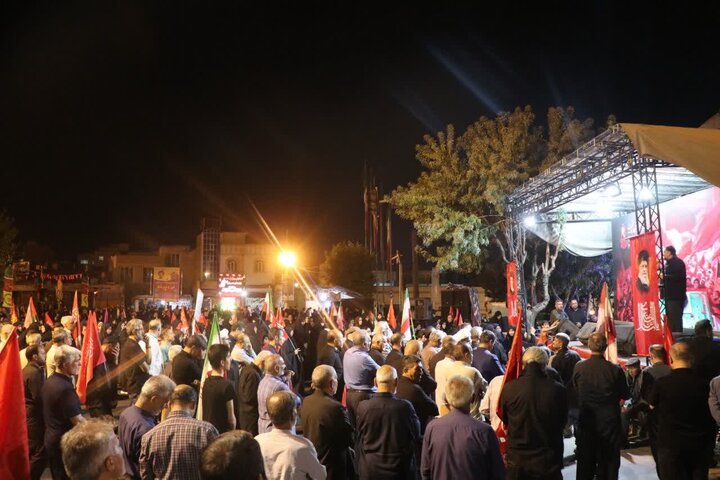 تصاویر/ اجتماع خونخواهی و حمایت از نیروهای مسلح در قرچک