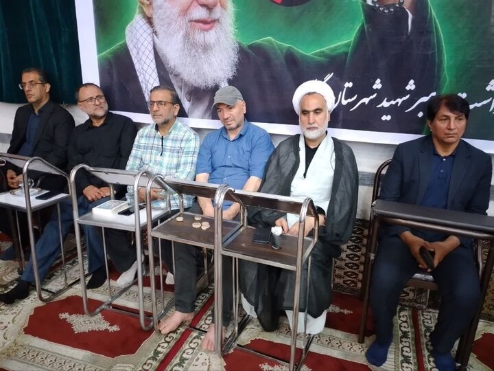 تصاویر/ مراسم بزرگداشت رهبر شهید (ره) در مسجد حضرت ولی عصر (عج) گلوگاه