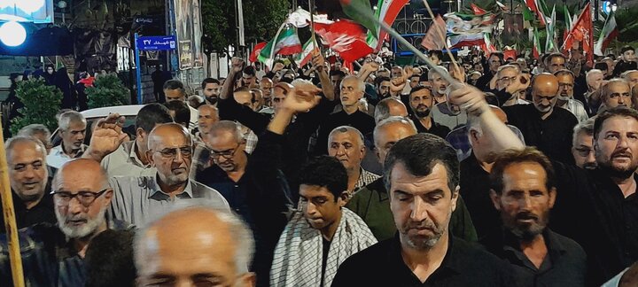 تصاویر / راهپیمایی و تجمع شبانه مردم فریدونکنار