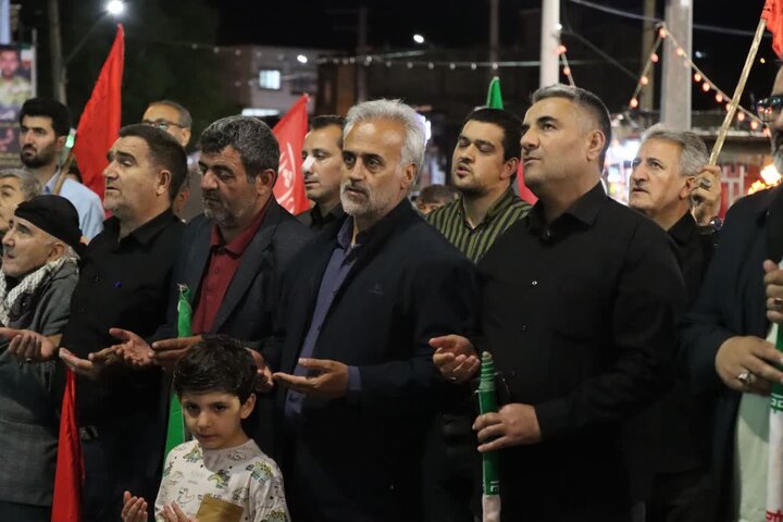 تصاویر/ صد و سی و هفتمین موج از اجتماعات شبانه سراسری مردم چالدران