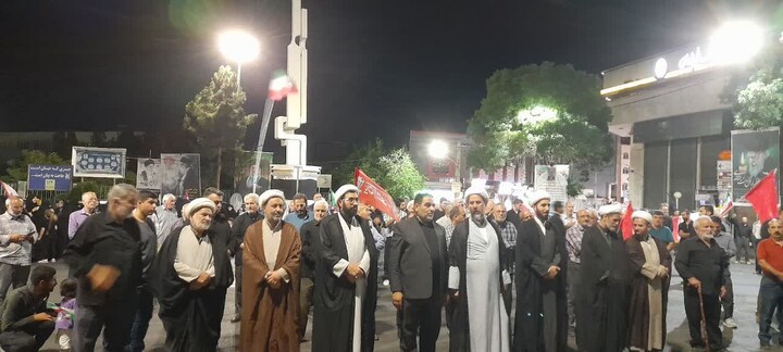 تصاویر / قیام مردم اسکو برای خونخواهی رهبر شهید