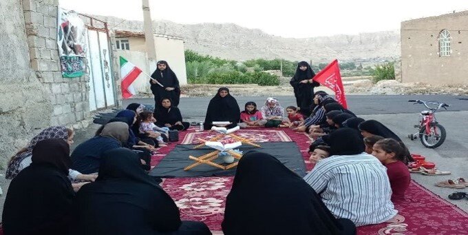 تصاویر/فعالیت تبلیغی خواهران طلبه لرستانی با محوریت  حمایت از جبهه مقاومت