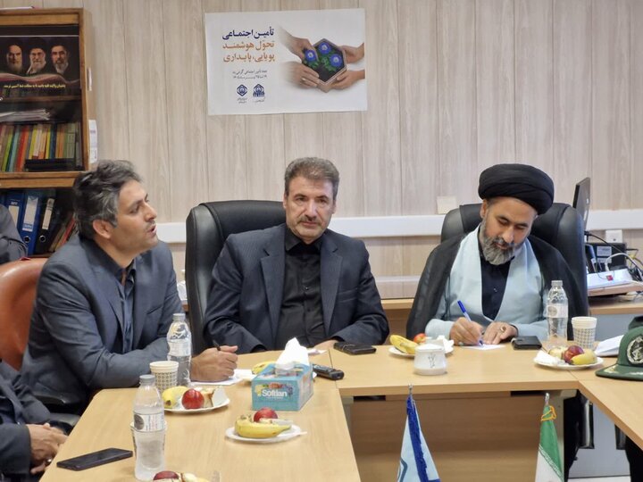 تصاویر/ حضور امام‌ جمعه خلخال در اداره تامین اجتماعی خلخال