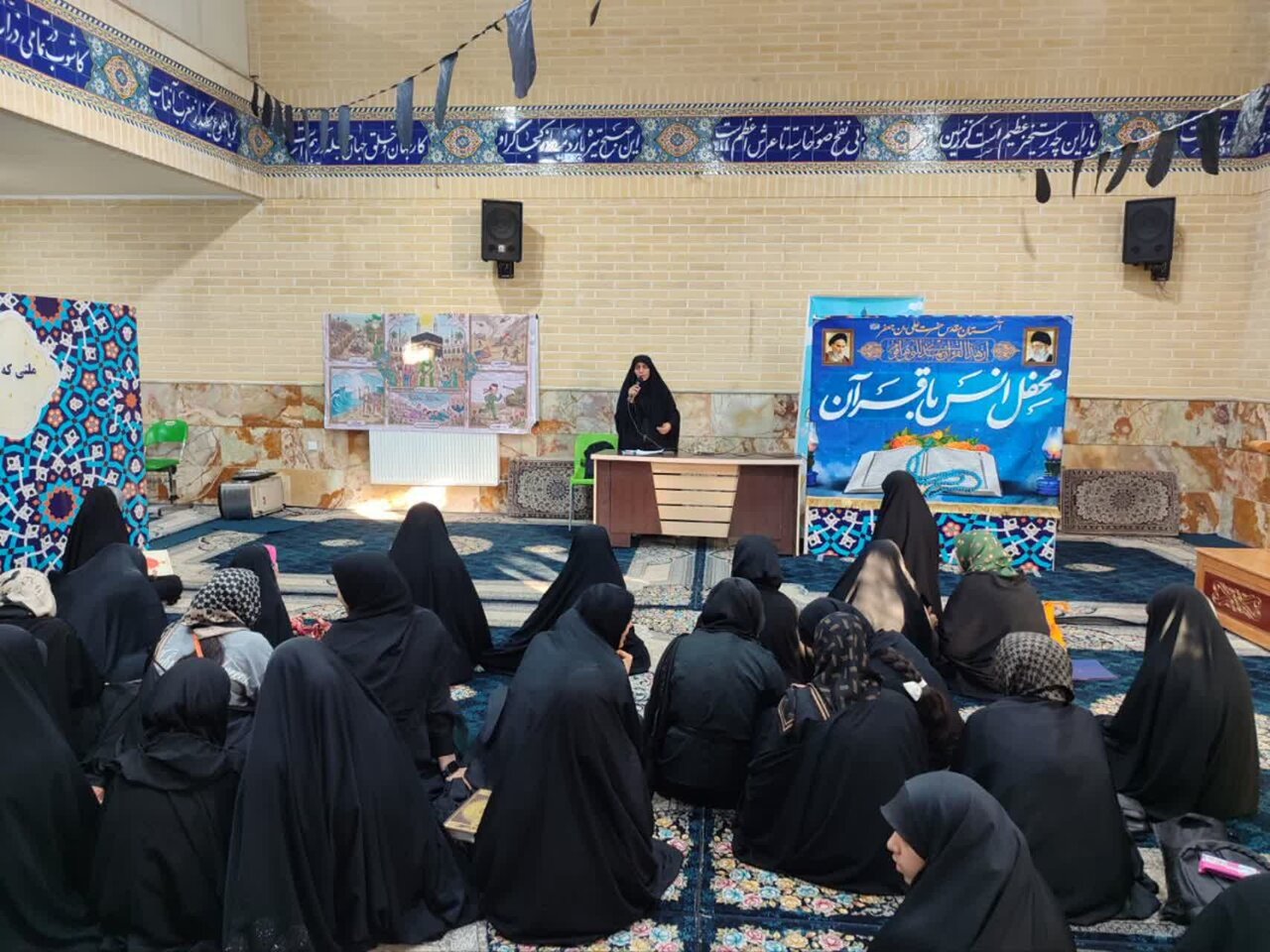 چهل‌وهفتمین محفل انس با قرآن کریم در حرم علی بن جعفر(ع) برگزار شد