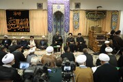 مراسم تأبين قائد الثورة الإسلامية الشهيد في مدينة قم المقدسة برعاية آية الله العظمى جوادي الآملي