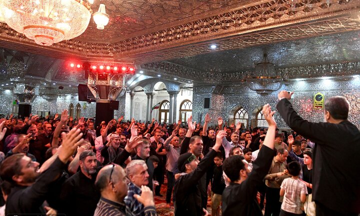 تصاویر/ مراسم عزاداری دهه سوم محرم در حرم حضرت عبدالعظیم(ع)