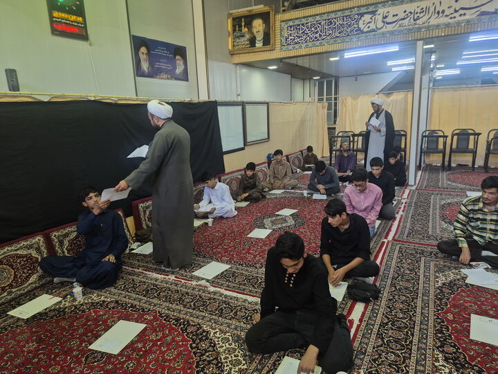 تصاویر/ آزمون ورودی مدارس علمیه منطقه کاشان