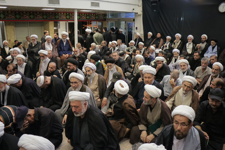 تصاویر/ برگزاری مراسم گرامیداشت و یادبود رهبر شهید حضرت آیت‌الله العظمی سید علی حسینی خامنه‌ای از سوی مرجع عالی‌قدر، حضرت آیت‌الله العظمی نوری همدانی «مدظله العالی»