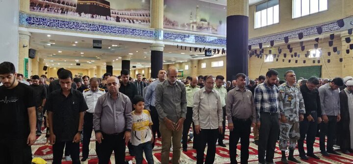 نمازجمعه امروز شهر کنگان به روایت تصاویر