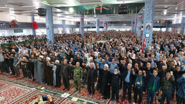 تصاویر| نماز جمعه عبادی سیاسی بیرجند