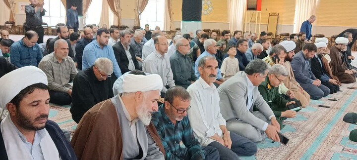 تصاویر/ نماز عبادی سیاسی جمعه این هفته شهرستان ورزقان