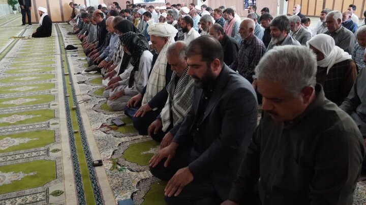 تصاویر/ آیین عبادی سیاسی نماز جمعه شهرستان زهک