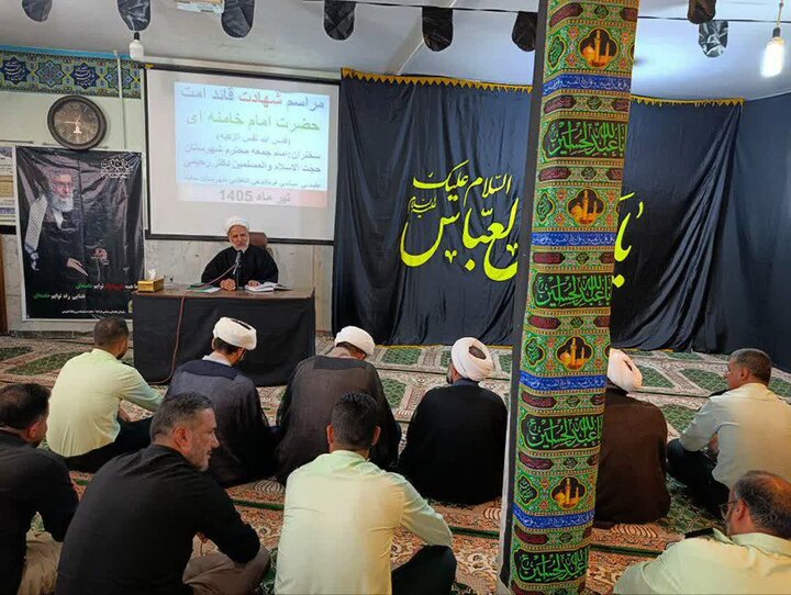 تصاویر/برگزاری مراسم شهادت قائد امت در ساوه