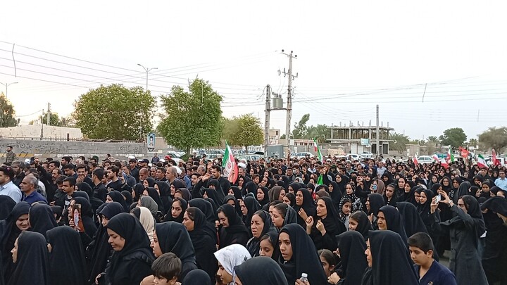 تصاویر/ تشییع پیکر شهید ابوالفضل ملایی از شهدای آسایشگاه بمپور در شهر عنبرآباد