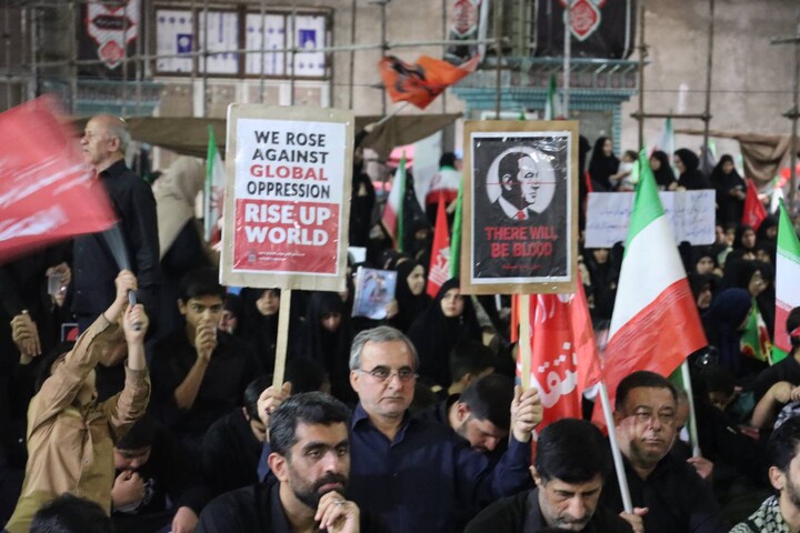 تجمع امت حزب الله و خونخواه ولایت اهواز به مناسبت هفتم شهادت رهبر انقلاب