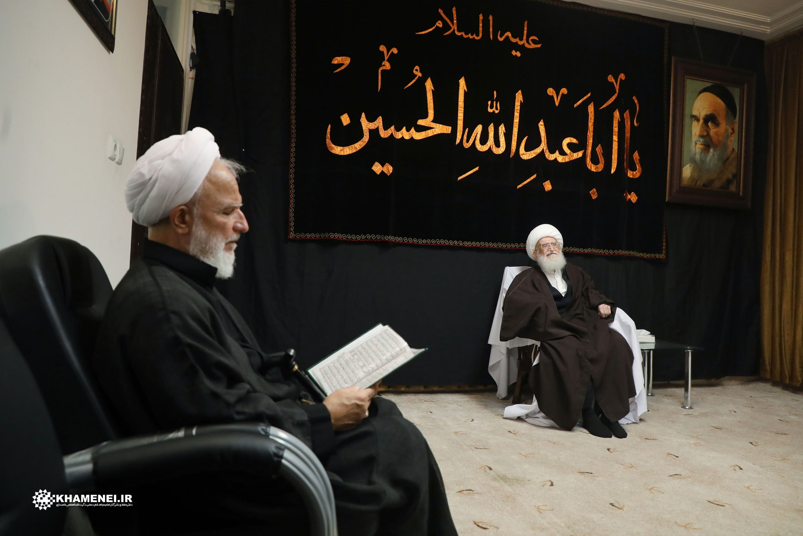 مراسم تأبين قائد الثورة الإسلامية الشهيد برعاية سماحة آية الله العظمى نوري الهمداني + صور